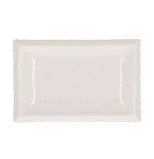 Vassoio Piatto in Ceramica Bianco Rettangolare 26 x 17 cm