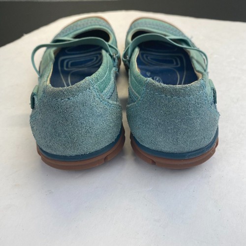 Keen Mary Jane Hiking Shoes Womens Size US6.5/37 Blue Green Walking Boho Hippie - Picture 9 of 17