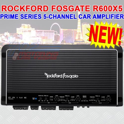 Rockford Fosgate Prime R600X5 600W 5-Kanal Verstärker Klasse A/B + Klasse D (Sub) - Bild 1 von 2