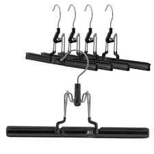 Reston Lloyd Non-Slip Clothes Hanger Clamp for Pants Skirts Black 5 PCS