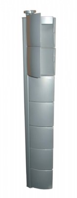 Silberne vertikale Kabelschlange 720 mm Tragfläche | Kabelmanagement