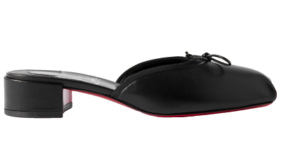 Christian Louboutin Mimiflirt 30 Black Ballet Ballerina Slide