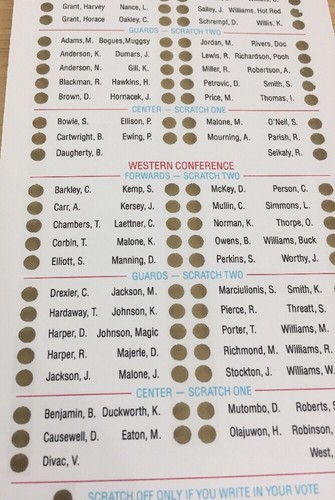 Nba All Star 1993 Official Ballot New Unused Original Utah Jazz - Picture 5 of 12