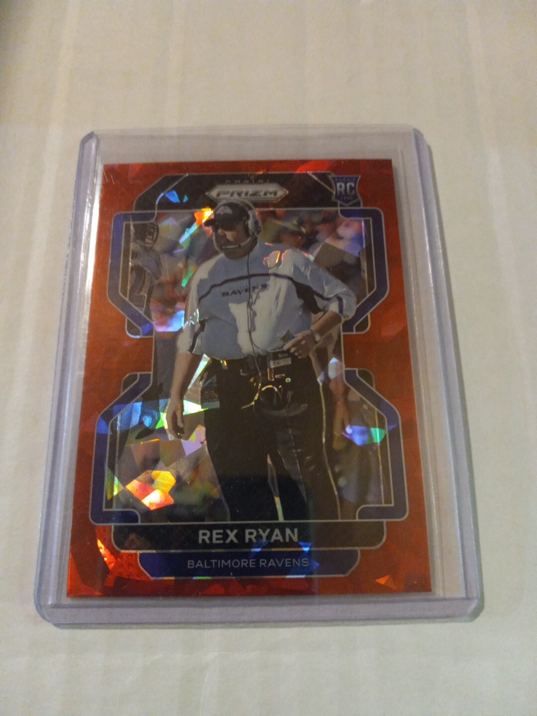 2021 Panini Prizm - Red Ice Prizm #289 Rex Ryan