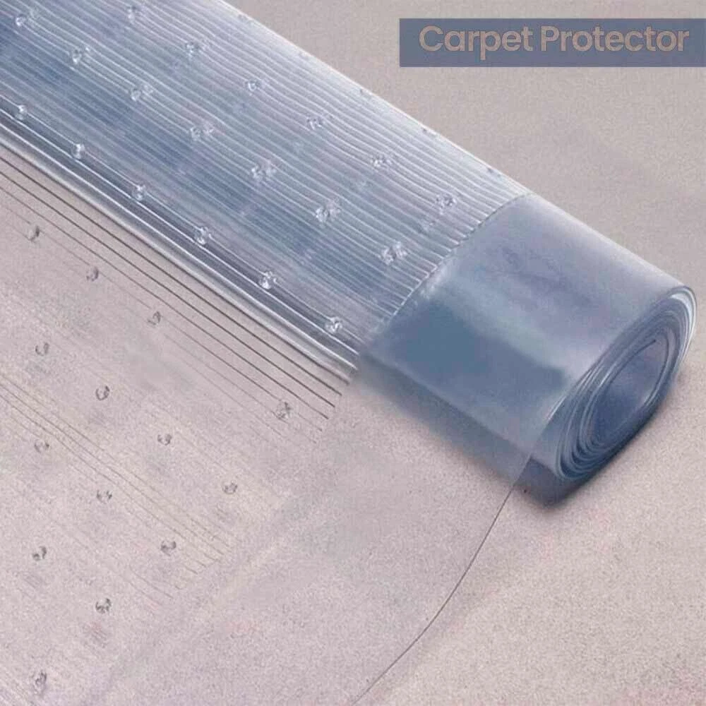 Clear Vinyl Plastic Carpet Runner Protector Heavy Duty Floor Mat 68 X 150 Cm