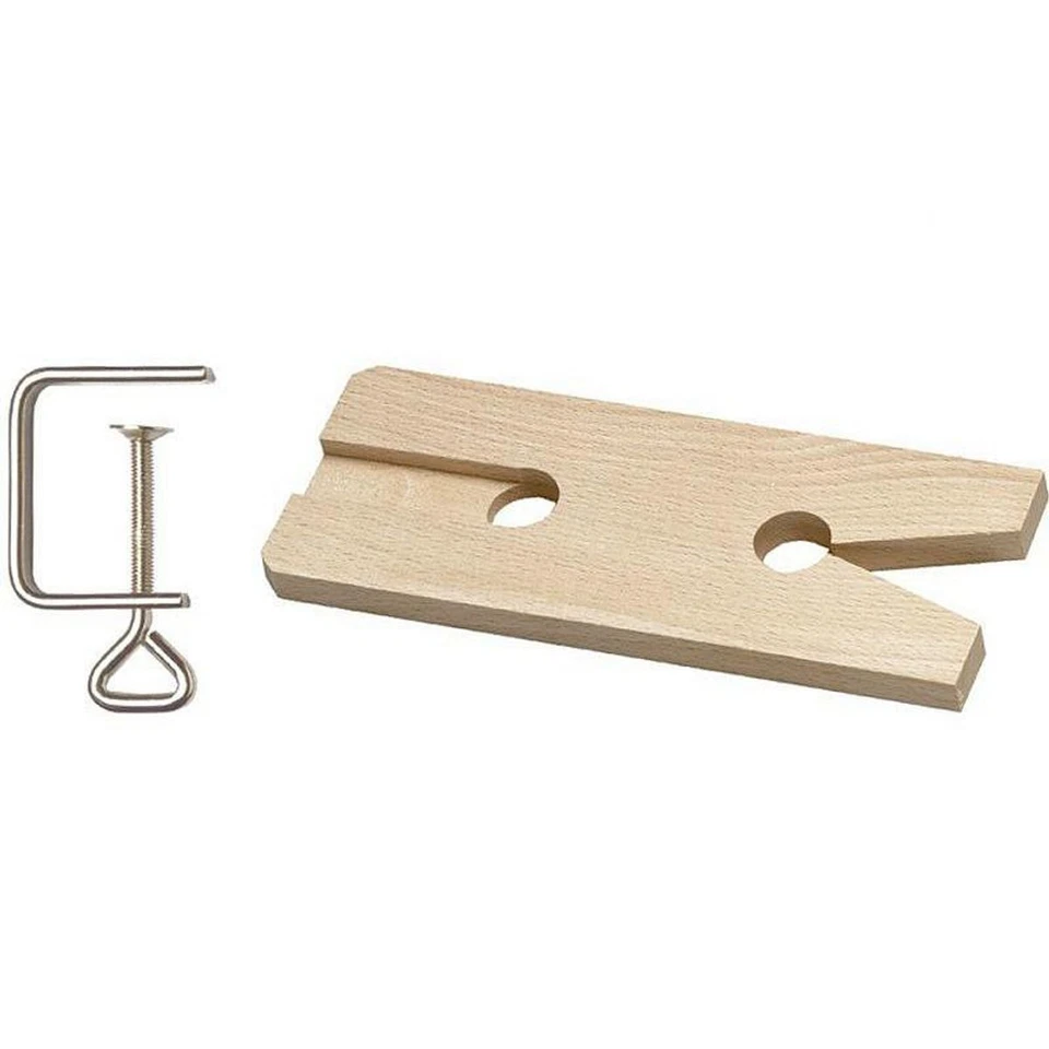 Laubsägetischchen Laubsäge Säge Vorrichtung Brett Laubsägebrett Klemme Zwinge - Bild 3 von 3