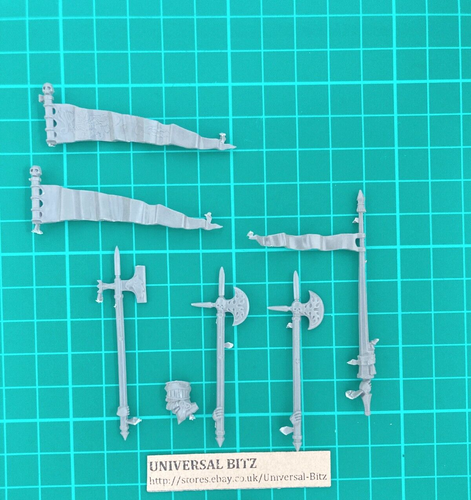Demigryph Knights Weapons Banners Lot E Empire Sigmar Warhammer RARE OOP C5 E - 第 1/1 張圖片