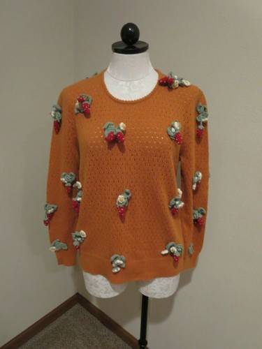 PINK HOUSE Japan embellished strawberry applique s