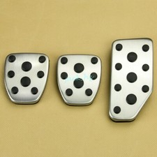 Manual Clutch Brake Gas Pedal Cover Set For 2018-2023 Subaru Impreza Xv