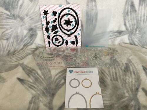 Kit de estampillas y troqueles de punto de cruz de Diamond Press nuevo 813234 - Imagen 2 de 8