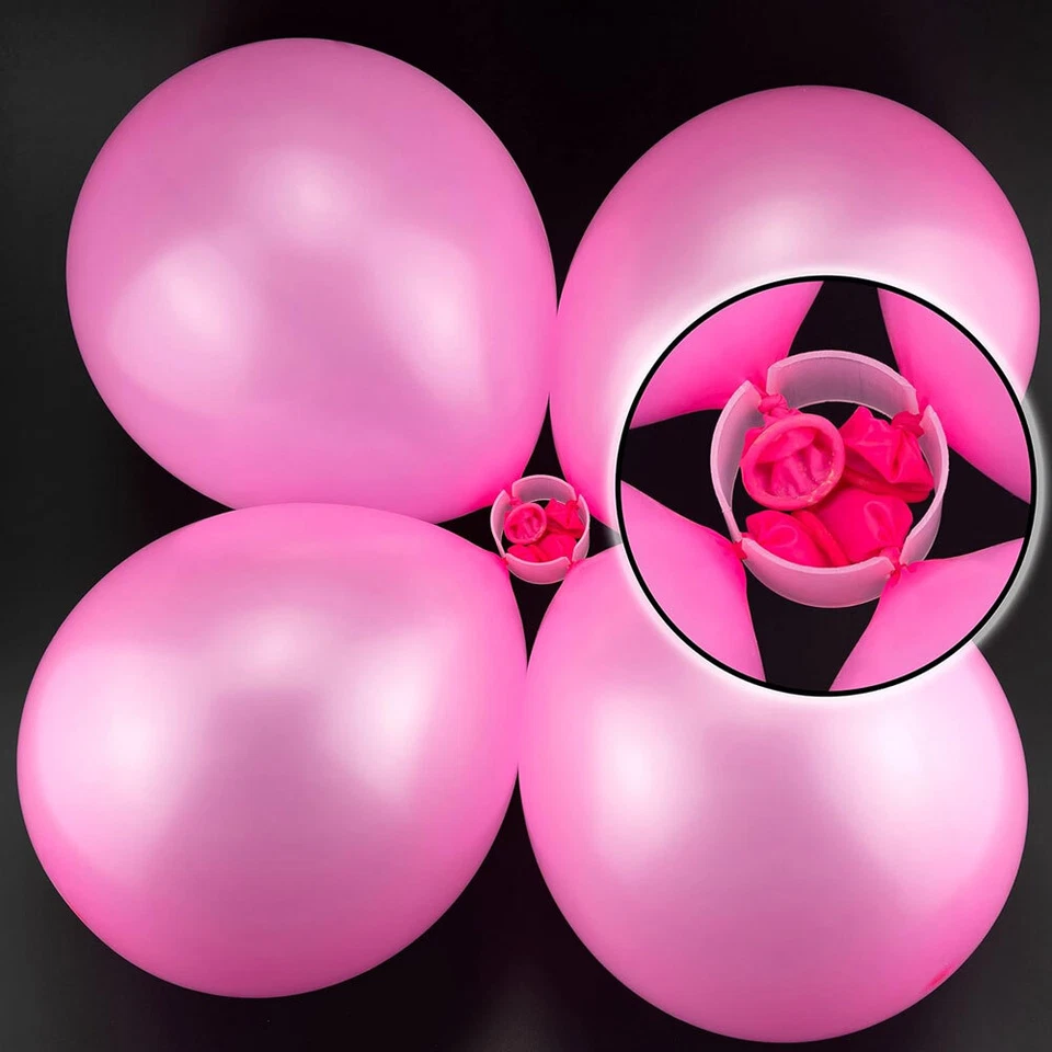 50 piezas Soporte Arco Globo Conector Clip Anillos Hebilla Boda Cumpleaños Decoración Foto 4 de 4