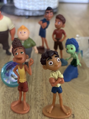 Disney Pixar Luca Movie PVC Figures Toppers Giulia Alberto Machiavelli 14 pc Lot - Picture 5 of 9