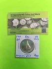 1967 Canadian Silver AG 50 cent half dollar, QEII HOWLING WOLF!  BRILLIANT UNC!!