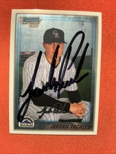 Jordan Pacheco 🔥🔥MLB: 2010 1st Bowman Chrome🔥🔥Autograph 🔥🔥