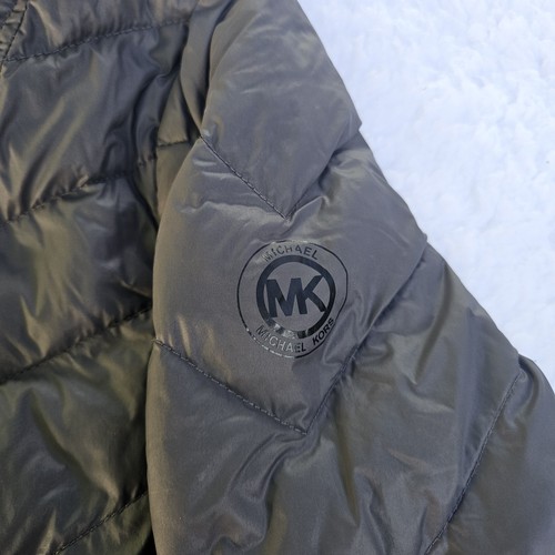 Michael Kors Jacket Womens Large Packable Down Fill Hooded Puffer Coat - Picture 4 of 13