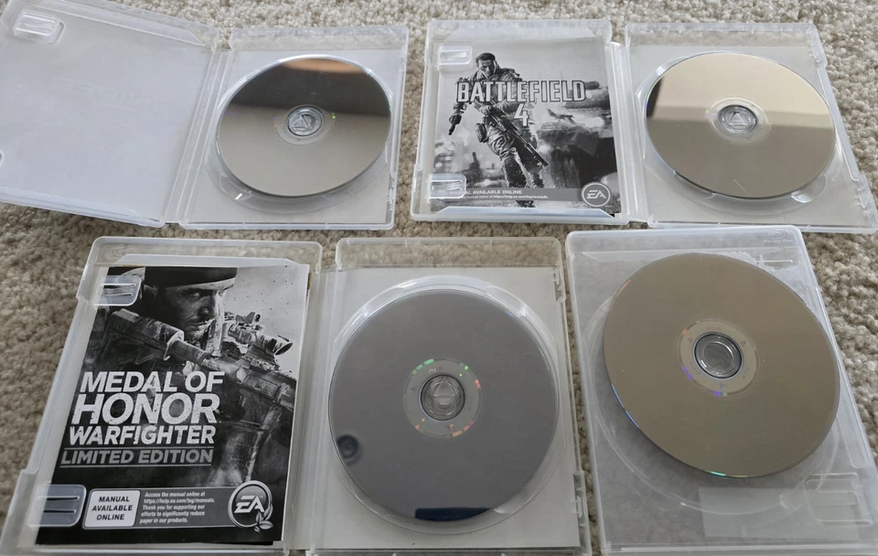 PS3 Bundle!  Medal Of Honor Warfighter Sniper 2 Ghost Warrior Battlefield 4 Alph - Image 4 of 4