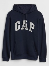 GAP Mens Heritage Logo Pullover Hoodie - Tapestry Navy - Medium