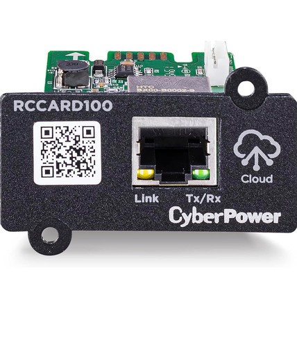 CyberPower Remote Cloud Card RCCARD100 - Connection via RJ45 port, for PR, OR, C - Picture 2 of 5