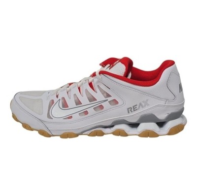 Nike Reax 8 TR Mesh White Wolf Grey Red Gym Sneakers Men's Size
