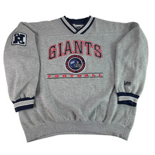 Vintage Lee Sport Pullover New York Giants Sweatshirt NFL Football Embroidered L