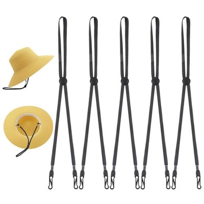 5 Pcs Adjustable Hat Strap, Elastic Hats Removable Chin Cord Windproof AntiLo...