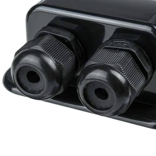 Black Cable Sealing Box Camper Caravans Gland Motorhome Oval Plastic RV - Picture 6 of 7