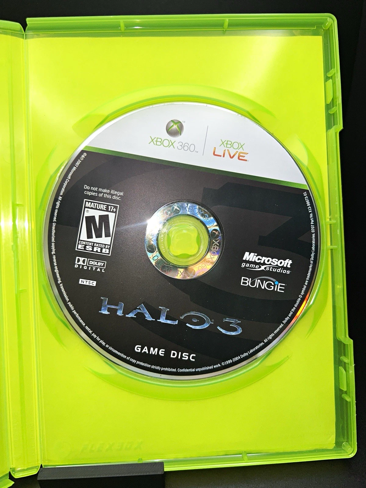 Microsoft Game Studios Halo 3 Xbox 360 M NTSC-U/C Shooter (2007) w/ Case