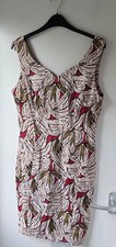 Dorothy Perkins Womens Multicoloured Ivory Midi Vintage Dress Midi Size UK 12