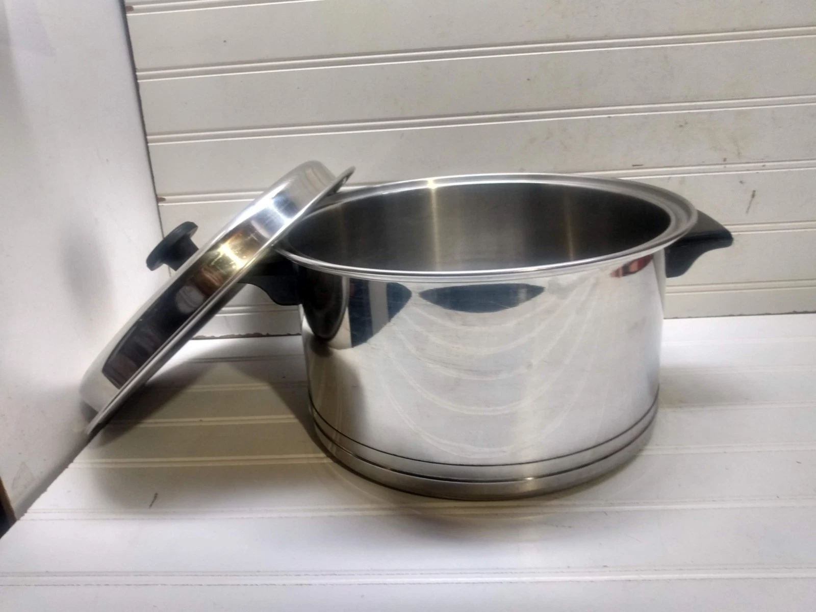Lifetime Stockpot 7 Qt Regal Ware Multiply Stainless Dutch Oven Frying Pan & Lid