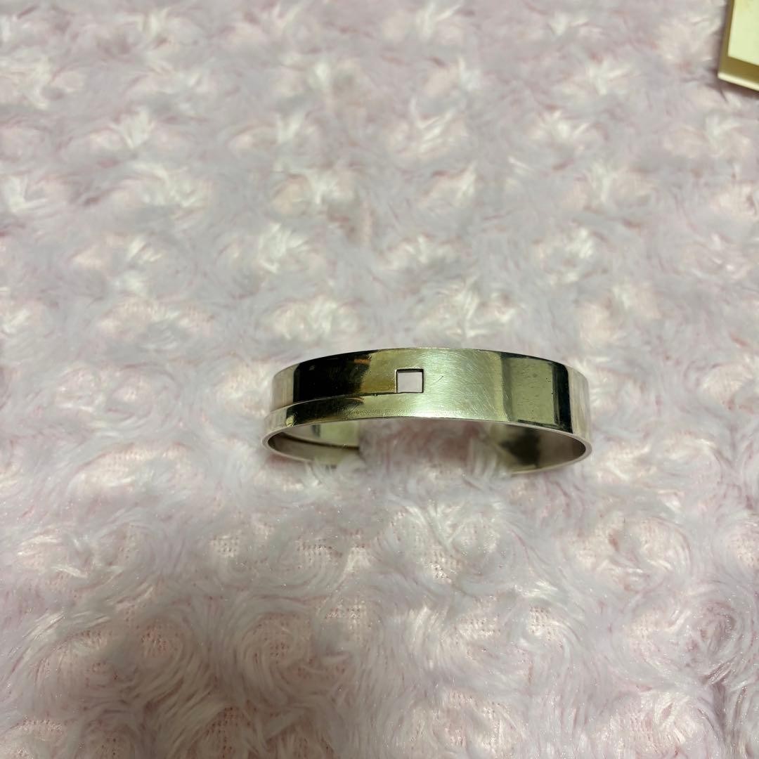 Gucci 925 Silver Bangle Interlocking G Bracelet U… - image 5