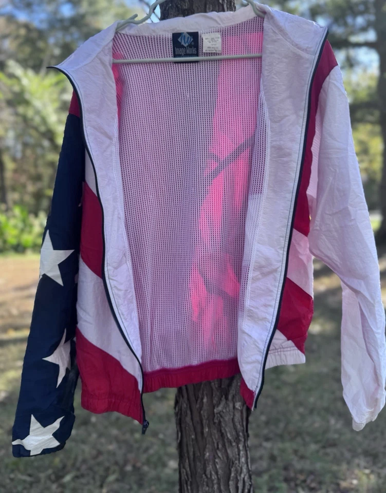 Chaqueta cortavientos Coca Cola 1996 Juegos Olímpicos de Verano Cremallera Completa Talla L, Usada en Excelente Condición Foto 2 de 4