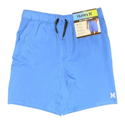 Hurley Boys Hybrid Short, Elastic Waistband and Reflective Logo (Sea View, S)