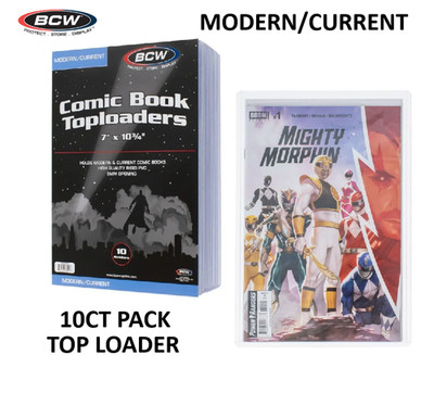 BCW (New) 10 Pack - Comic Book Top Loader - Current/Modern Rigid PVC Holder