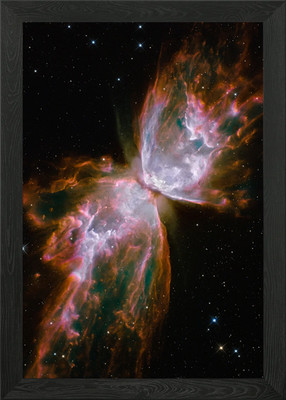 Butterfly Nebula NGC 6302 Framed Wall Art Poster Canvas Print Picture