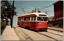 Vintage Postcard Pcc 1635 Mt. Washington Curve Pittsburgh, PA 1960s
