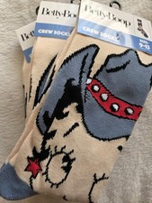 24 PAIRS ADULT DISNEY CREW SOCKS 9-12 Shoes Size