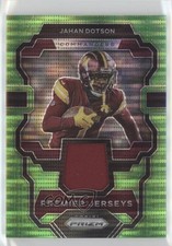 2023 Panini Prizm Premier Jerseys Neon Green Pulsar Jahan Dotson #PJ-JD 0w8