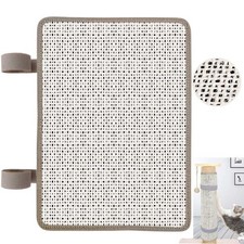 Cat Nail File Scratcher 14.8 11.1 inches Sisal Scratching Mat, beige