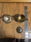 Vintage Silver, Plated, Cream, And Sugar Set With Footed Base — photo 7