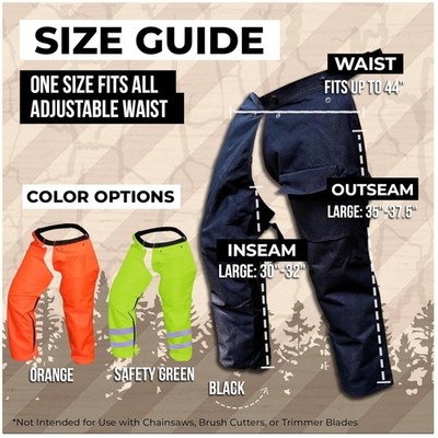 Multi-Use Trimmer Chaps for Men, Orange