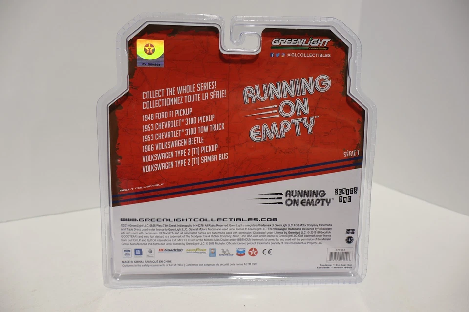 Greenlight Running on Empty Series 1 1953 Chevrolet 3100 Pickup Truck CHASE - Imagem 3 de 3