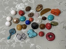 Assorted Loose Beads, Stone Beads Glass Beads Metal Beads Gemstone Beads 10oz