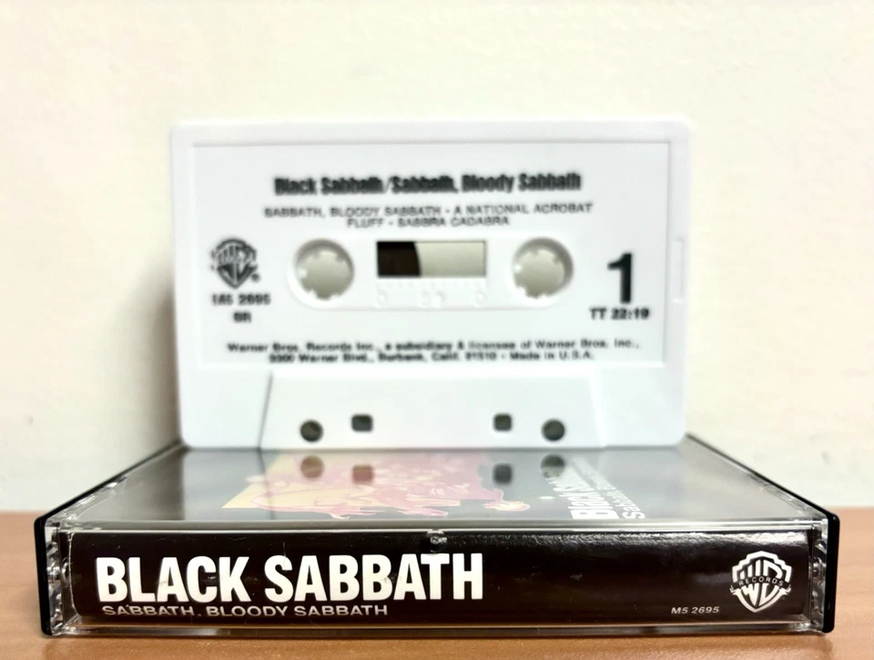 Black Sabbath Sabbath, Bloody Sabbath Cassette Tape 1974 Warner Brothers Rock - Image 3 of 4