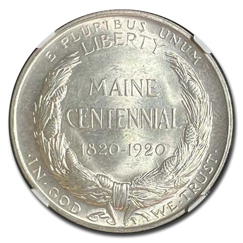 1920 Maine Centennial Half Dollar MS-66+ NGC - Picture 3 of 3