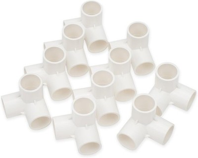 10 Pcs 25MM (3/4'') 3 Way Kubisches Tee Steckverbinder PVC-U Fitting