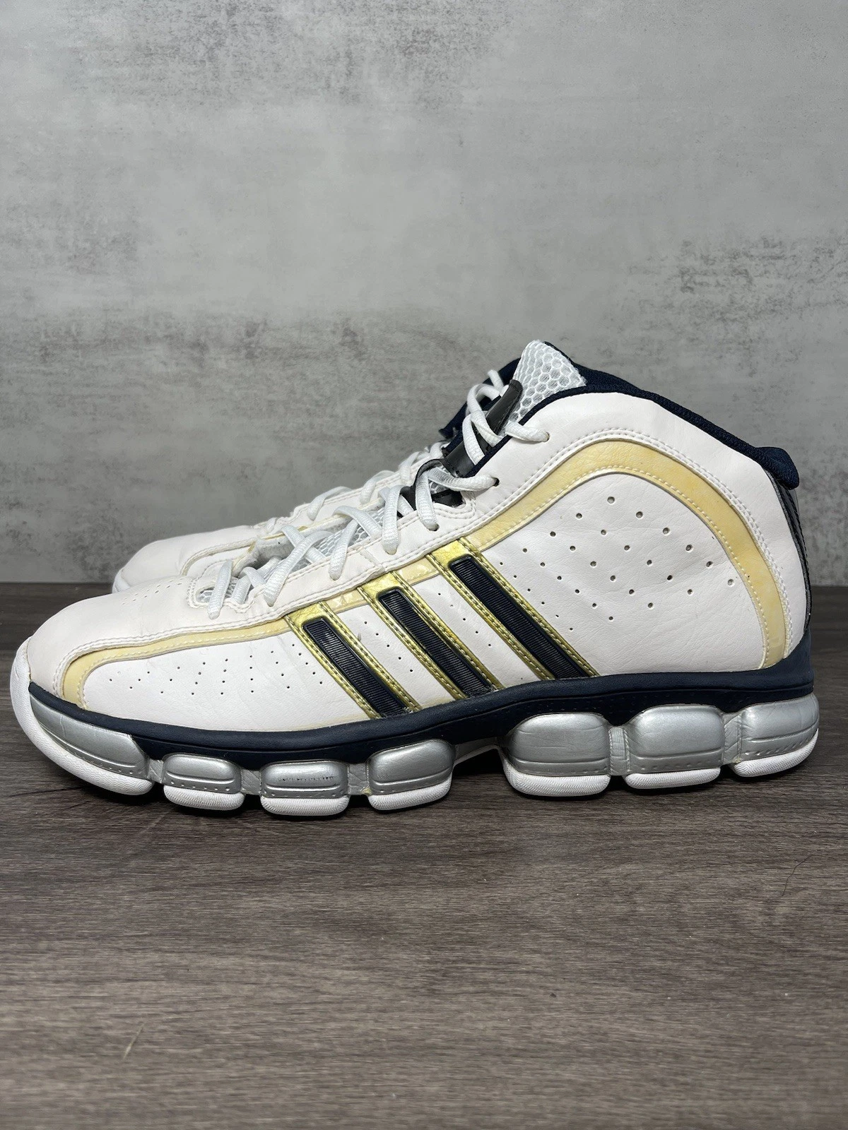 Adidas Floater Glide Scarpe Uomo 12 Bianco Blu Basket G21077
