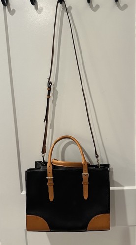 DOONEY & BOURKE JANINE Black Pebbled Leather Top Handle Satchel Bag NWT - Picture 10 of 22