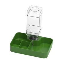 Reptile Feeder Automatic Water Dispenser Terrarium Accessory Multi Compartments