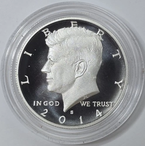 2014 S 90% Silver Proof Kennedy Half Dollar in a Capsule BU