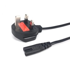 PS4 PS5 PS3 Power Cable Figure of 8 C7 Mains Lead 1.5m Metre IEC Lead 5 AMP